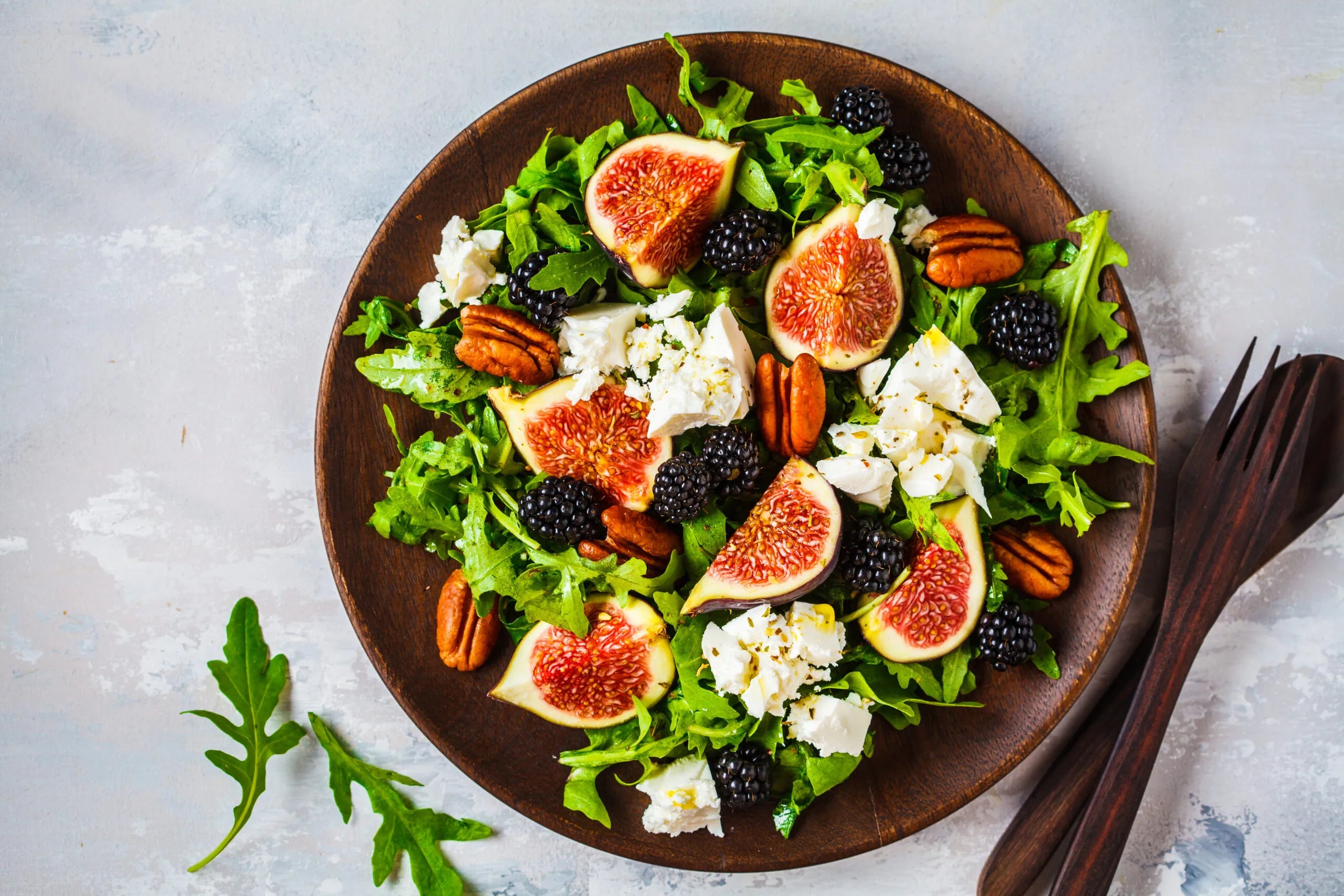 Seasonal Blackberry, Feta, Fig and Pecan Salad