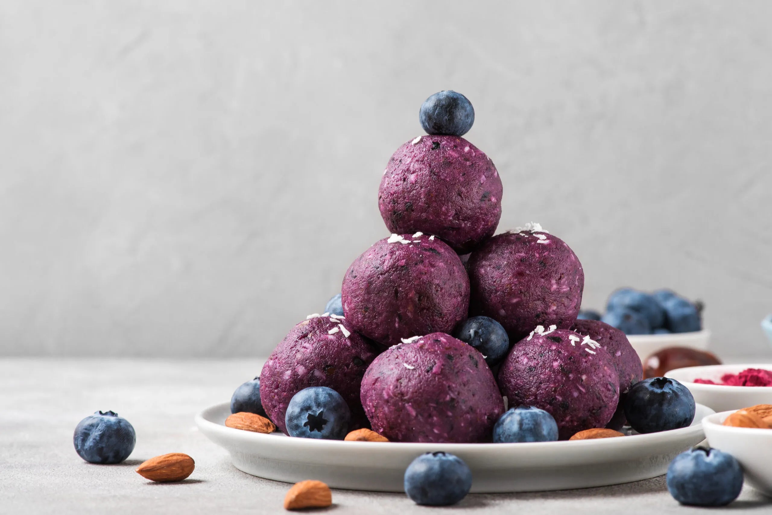 Don’t be Blue-berry Muffin Protein Bites 